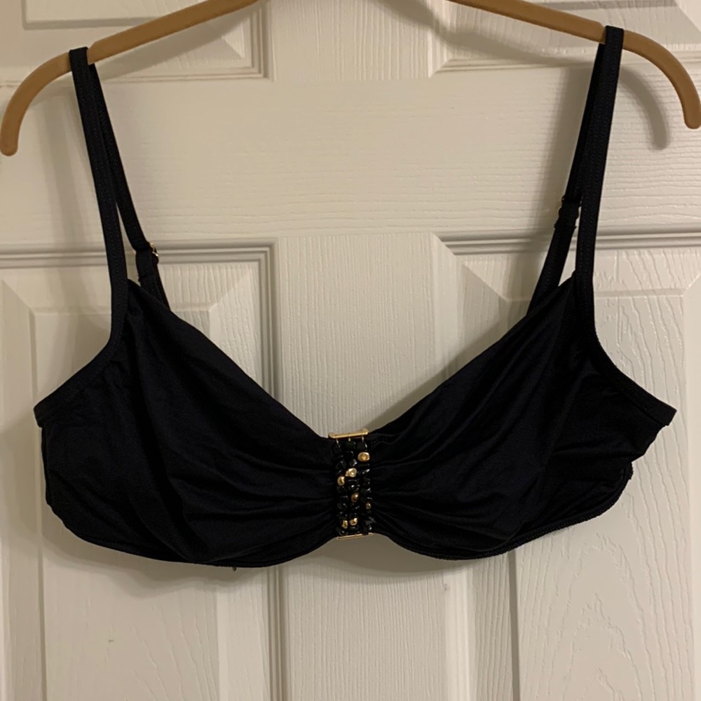 Ralph Lauren Bikini Top in Black Size 14
